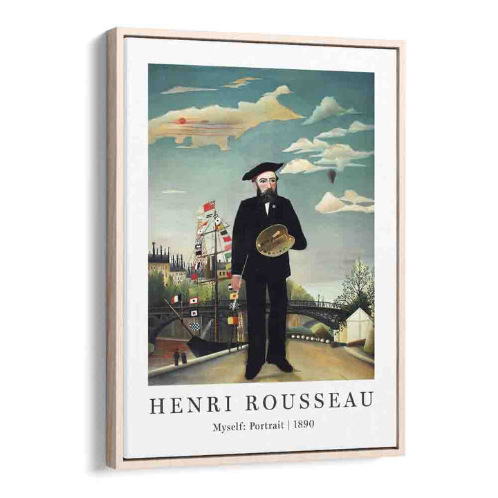 HENRI ROUSSEAU painting - HENRI ROUSSEAU MYSELF PORTRAIT - 1890 by Asianmonk