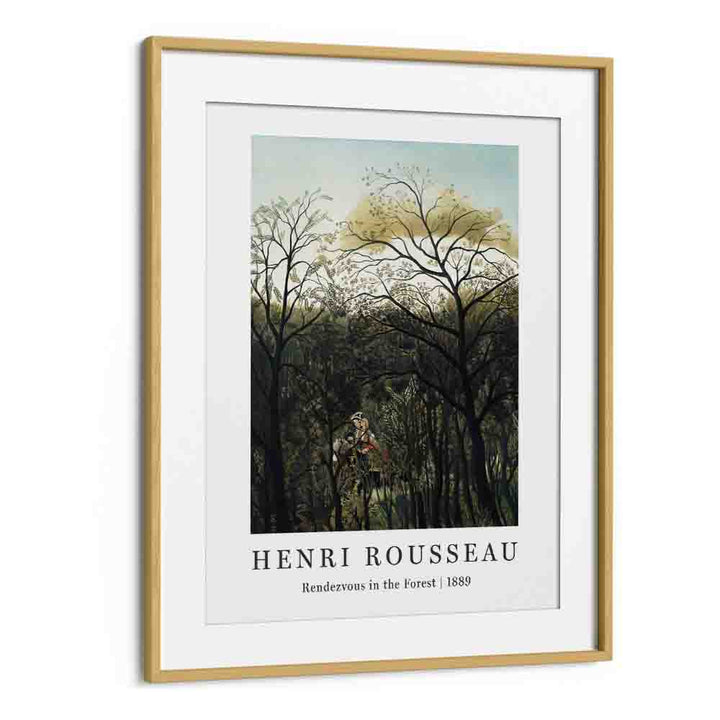 HENRI ROUSSEAU painting - HENRI ROUSSEAU - RENDEZOUS IN FOREST | 1889 by Asianmonk