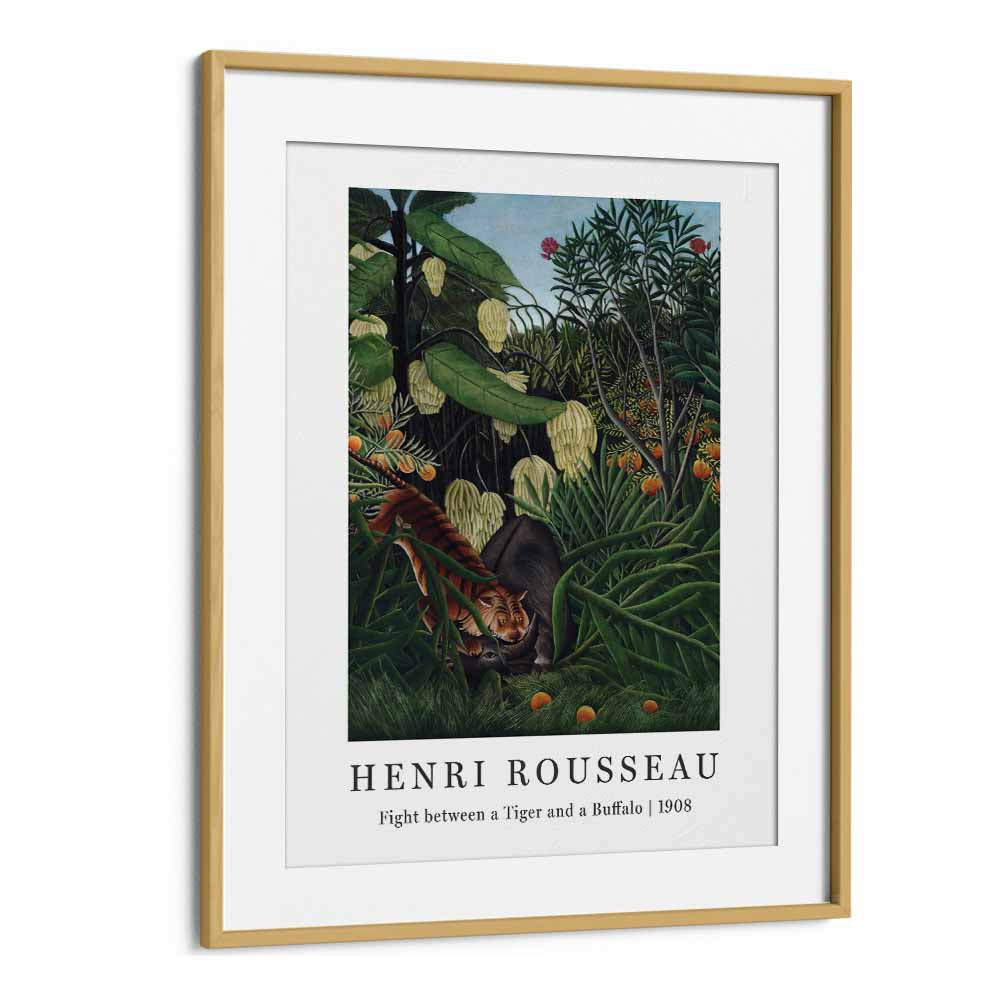 HENRI ROUSSEAU painting - JUNGLE SYMPHONY: HENRI ROUSSEAU'S 'FIGHT BETWEEN A TIGER AND BUFFALO' (1908) by Asianmonk