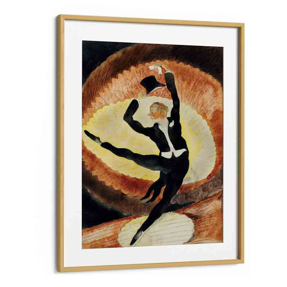 comic painting - ACROBATIC MALE DANCER WITH TOP HAT (1920) by Asianmonk