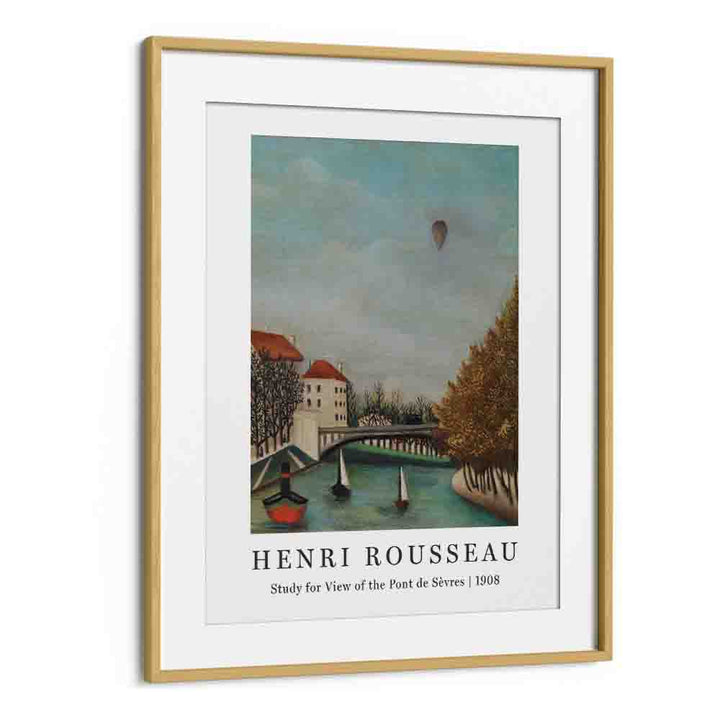 HENRI ROUSSEAU painting - HENRI ROUSSEAU'S 'STUDY FOR VIEW OF THE PONT DE SÈVRES' (1908) by Asianmonk