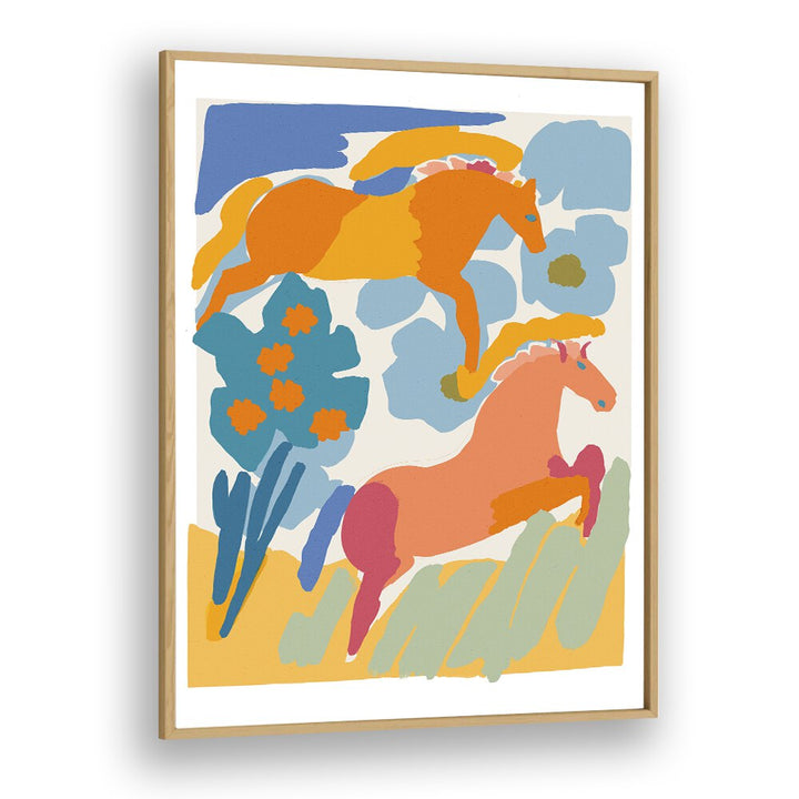 WILD HORSES BY TREECHILD, KIDS ROOM ART