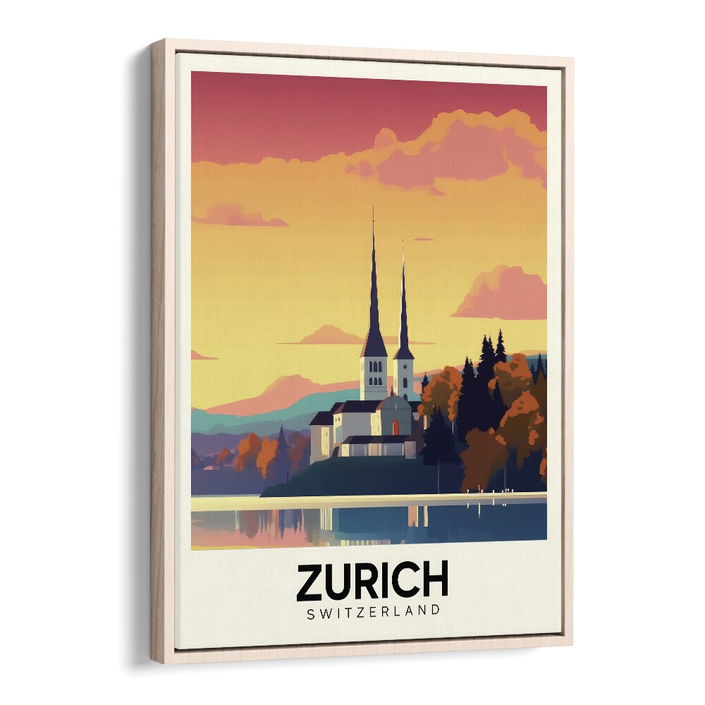 TRAVEL ART painting - ZURICH - SWITZERLAND by Asianmonk