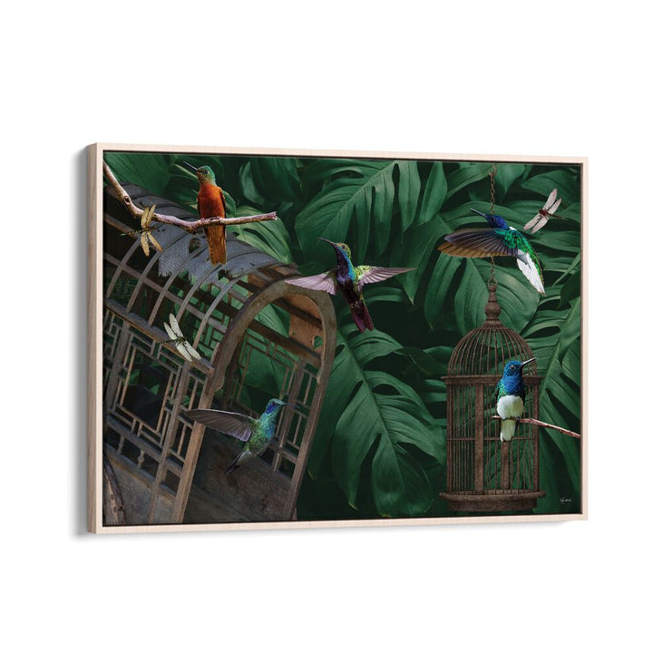 kids painting - TROPICAL HUMMINGBIRDS by Asianmonk