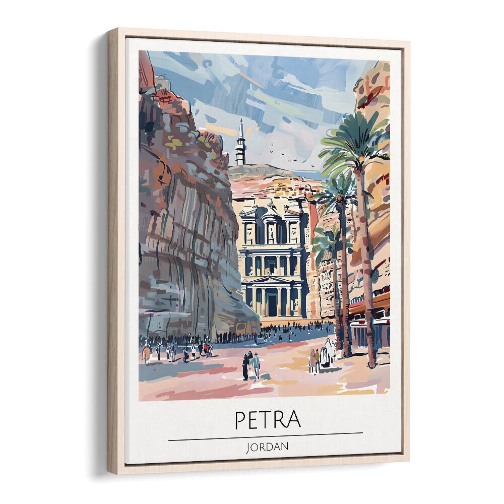 TRAVEL ART painting - PETRA - JORDAN TRAVEL ART by Asianmonk