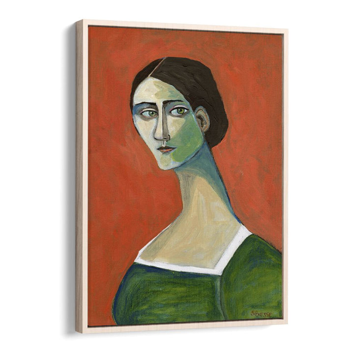 Vintage painting - VINTAGE WOMAN IN GREEN by Asianmonk