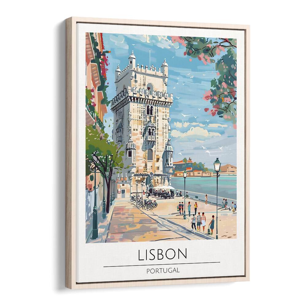 TRAVEL ART painting - LISBON - PORTUGAL TRAVEL ART by Asianmonk