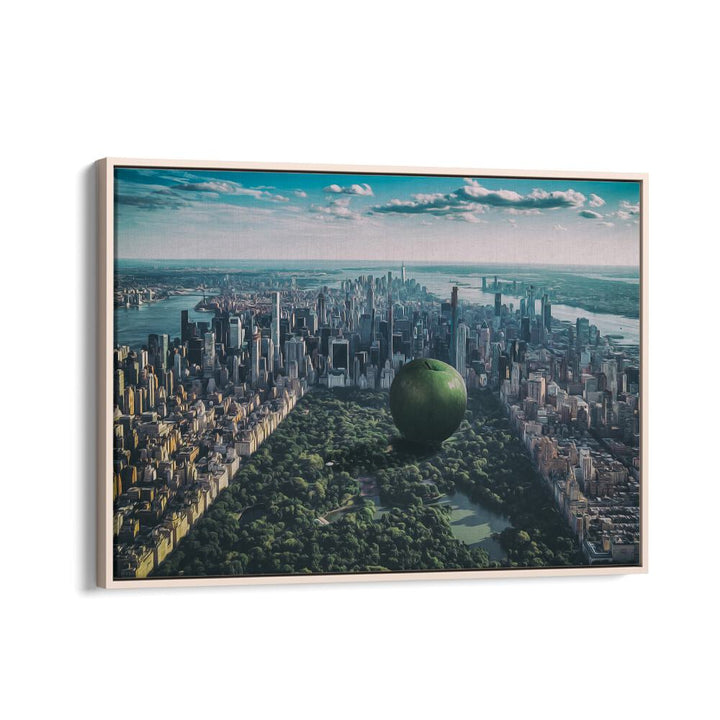 ABSTRACT painting - THE BIG APPLE by Asianmonk