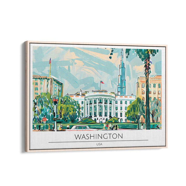 TRAVEL ART painting - WASHINGTON - USA by Asianmonk