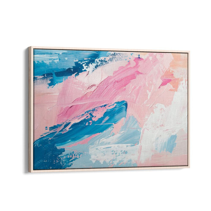 ABSTRACT painting - PINK WAVES by Asianmonk