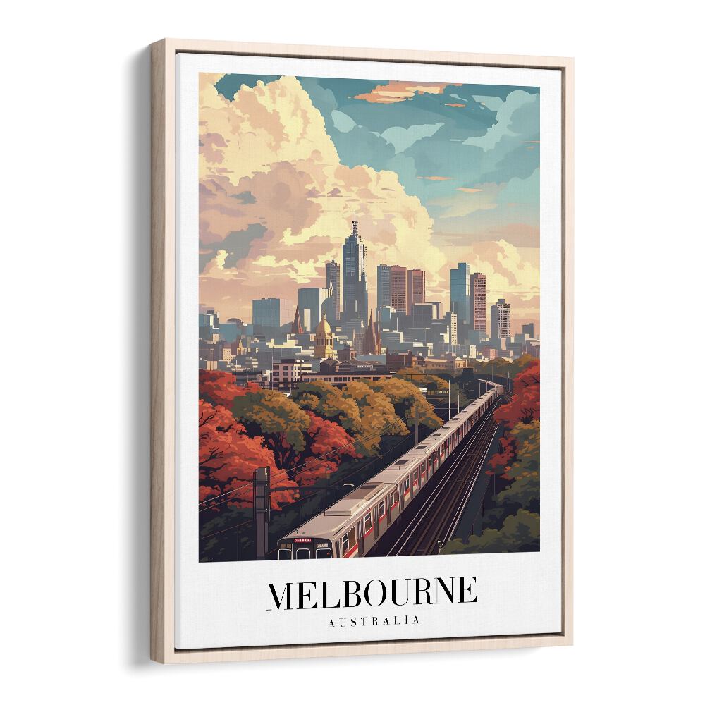 TRAVEL ART painting - MELBOURNE CITY TRANSPORT - AUSTRALIA by Asianmonk