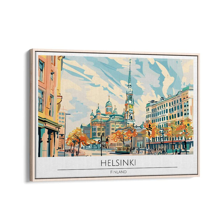 TRAVEL ART painting - HELSINKI CAPITAL CITY - FINLAND by Asianmonk