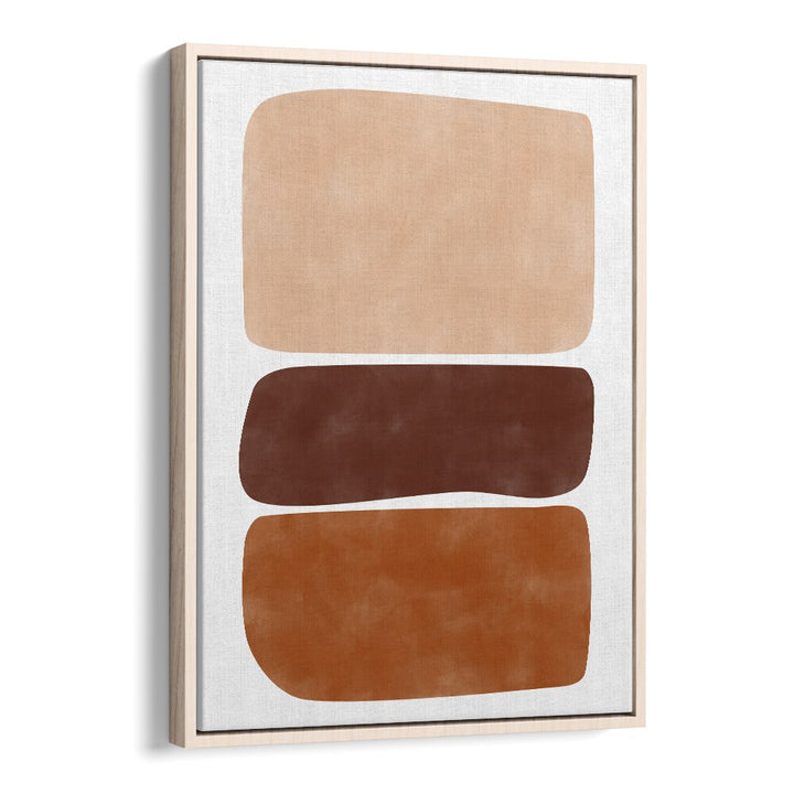 BROWN AND CREAM RECTANGLES BY ELENA RISTOVA, GEOMETRIC ART PRINTS