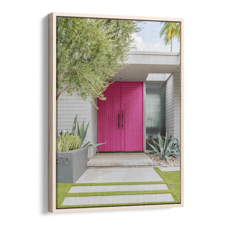 surreal painting - MAGENTA PINK DOORS by Asianmonk