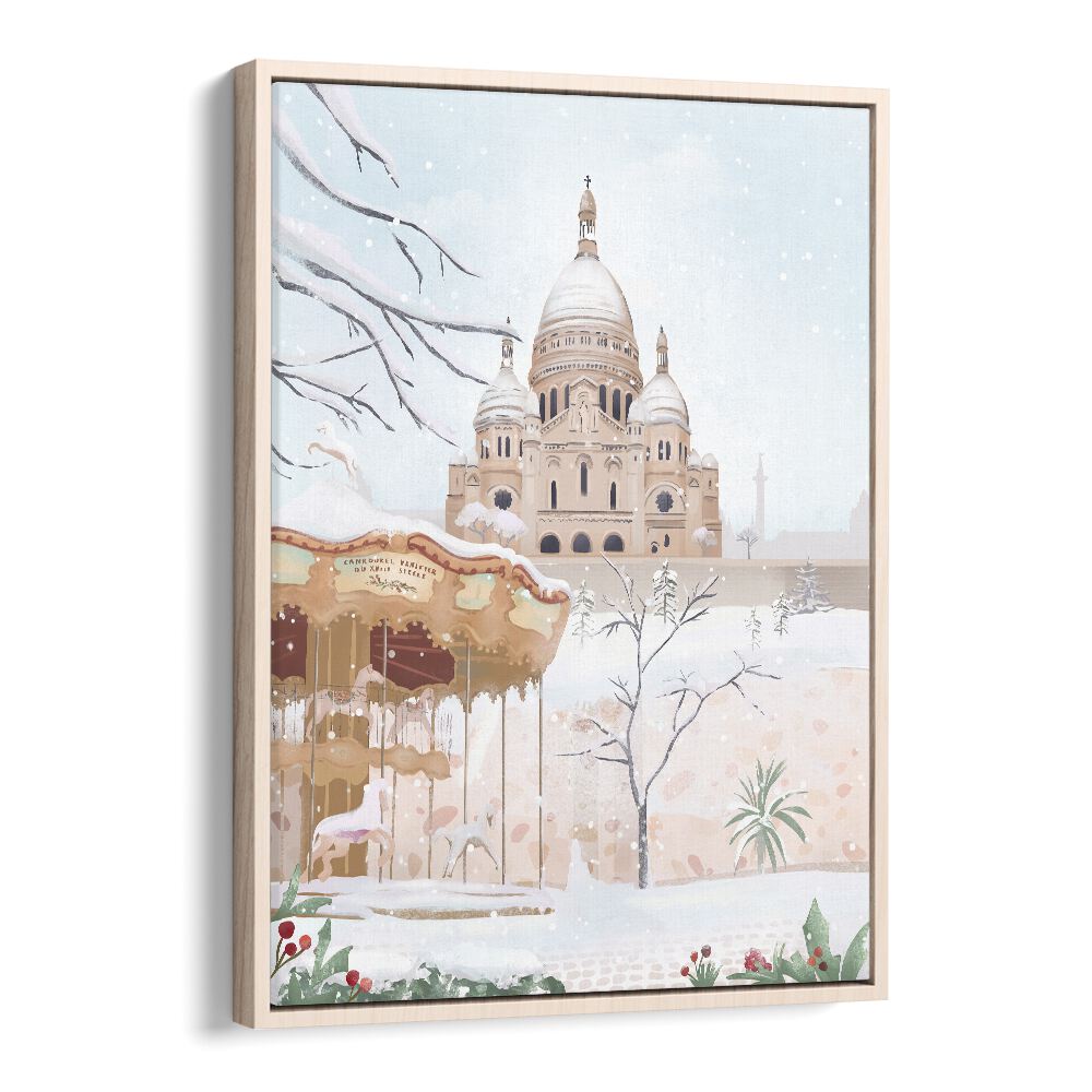 kitchen painting - WINTER IN PARIS BY PETRA LIDZE by Asianmonk