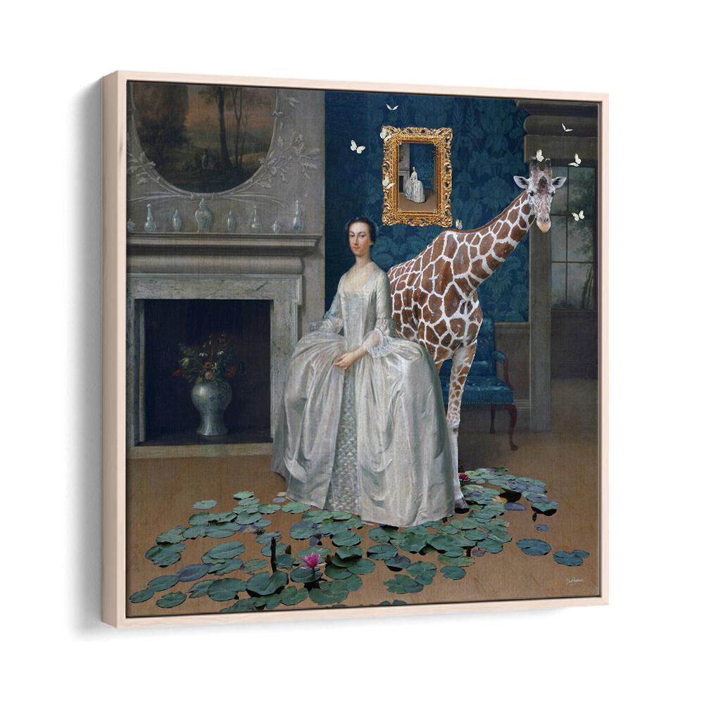 Juliya painting - LADY PENELOPE BRINGS HER GIRAFFE TO DINNER by Asianmonk