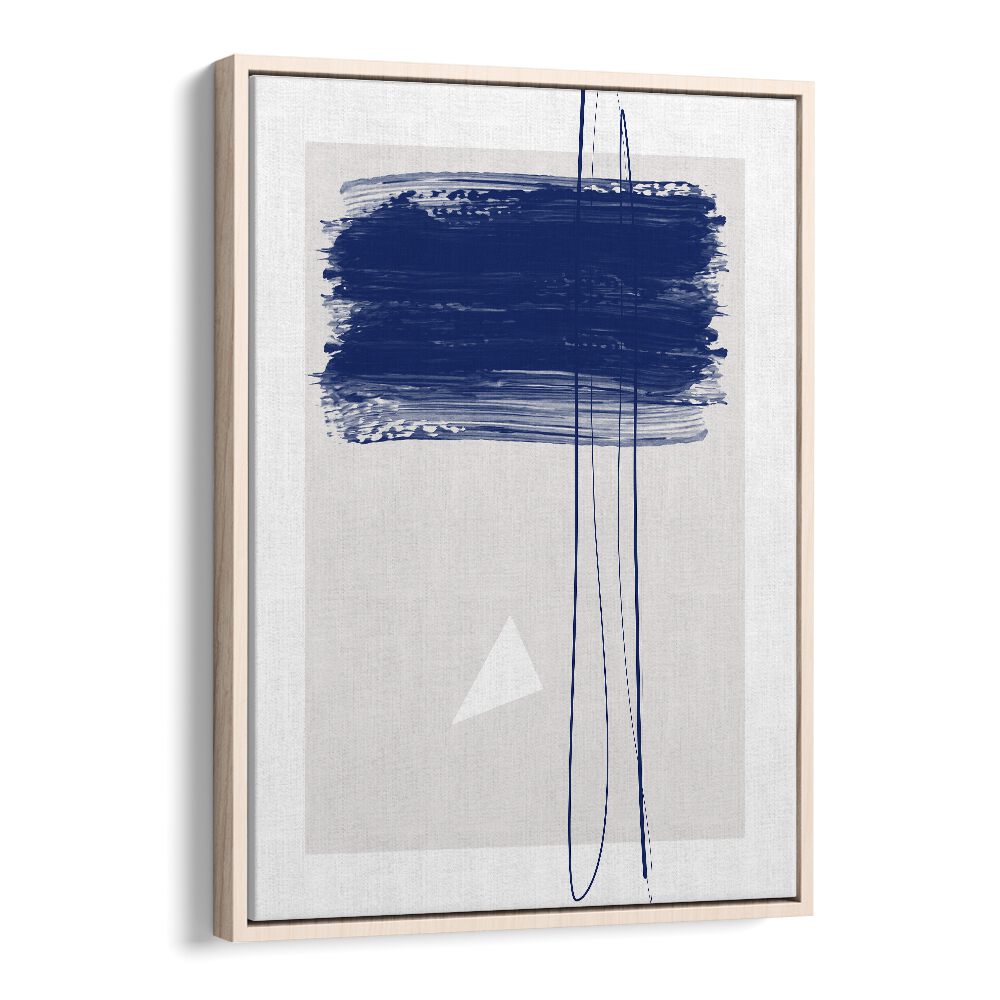 Elegant "Blue Brush Strokes, Abstract Paintings" by Elena Ristova, adding creativity and emotion to your space.