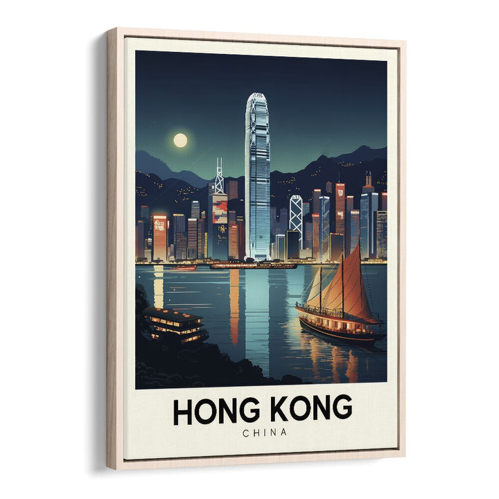 TRAVEL ART painting - HONG KONG HORIZONS: A JOURNEY THROUGH URBAN ELEGANCE by Asianmonk