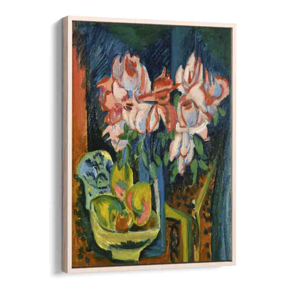 paul klee painting - ERNST LUDWIG KIRCHNER'S PINK ROSES (1918) by Asianmonk