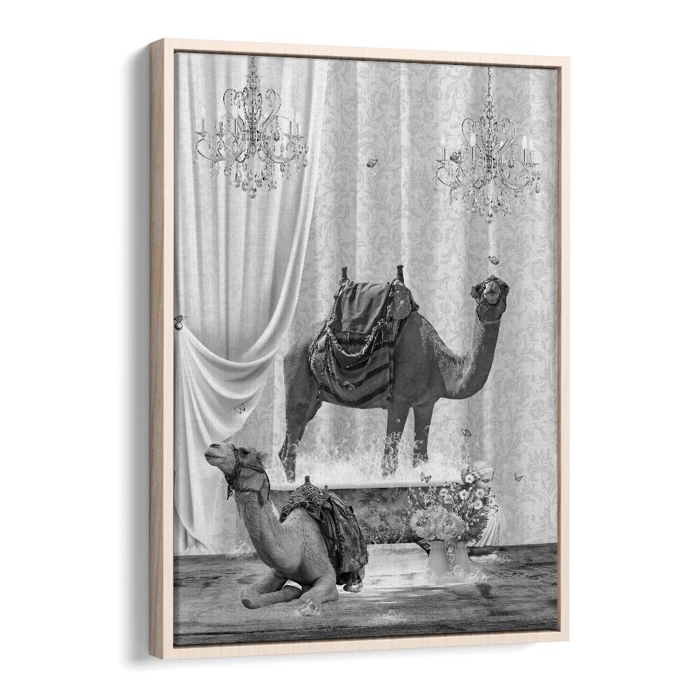 Quotes painting - CAMELS A BUBBLES BLACK AND WHITE by Asianmonk