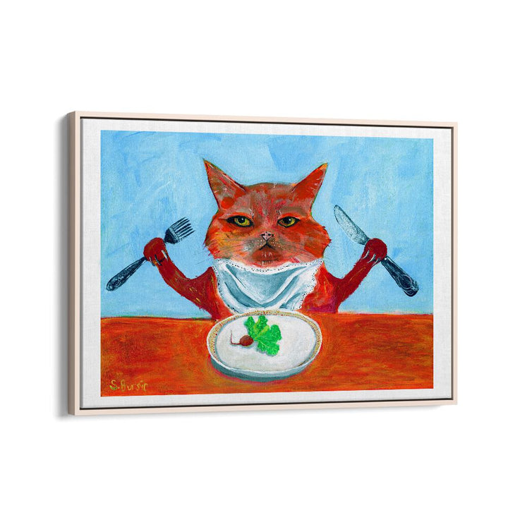 kids painting - VEGAN CAT by Asianmonk