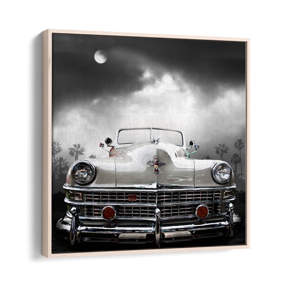 pop art painting - WHITE CHRYSLER by Asianmonk