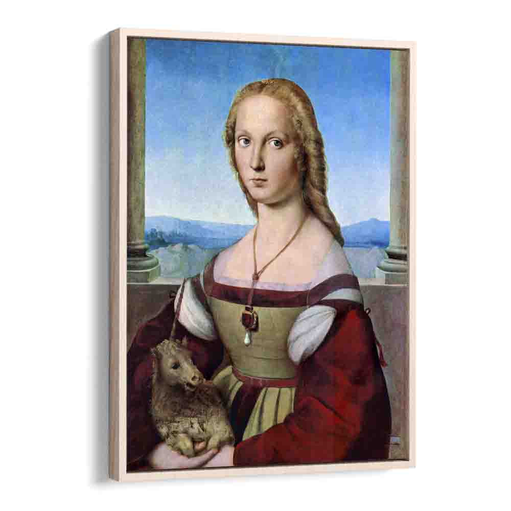 RAPHAEL'S YOUNG WOMAN WITH UNICORN (DAME MIT DEM EINHORN) (1506)