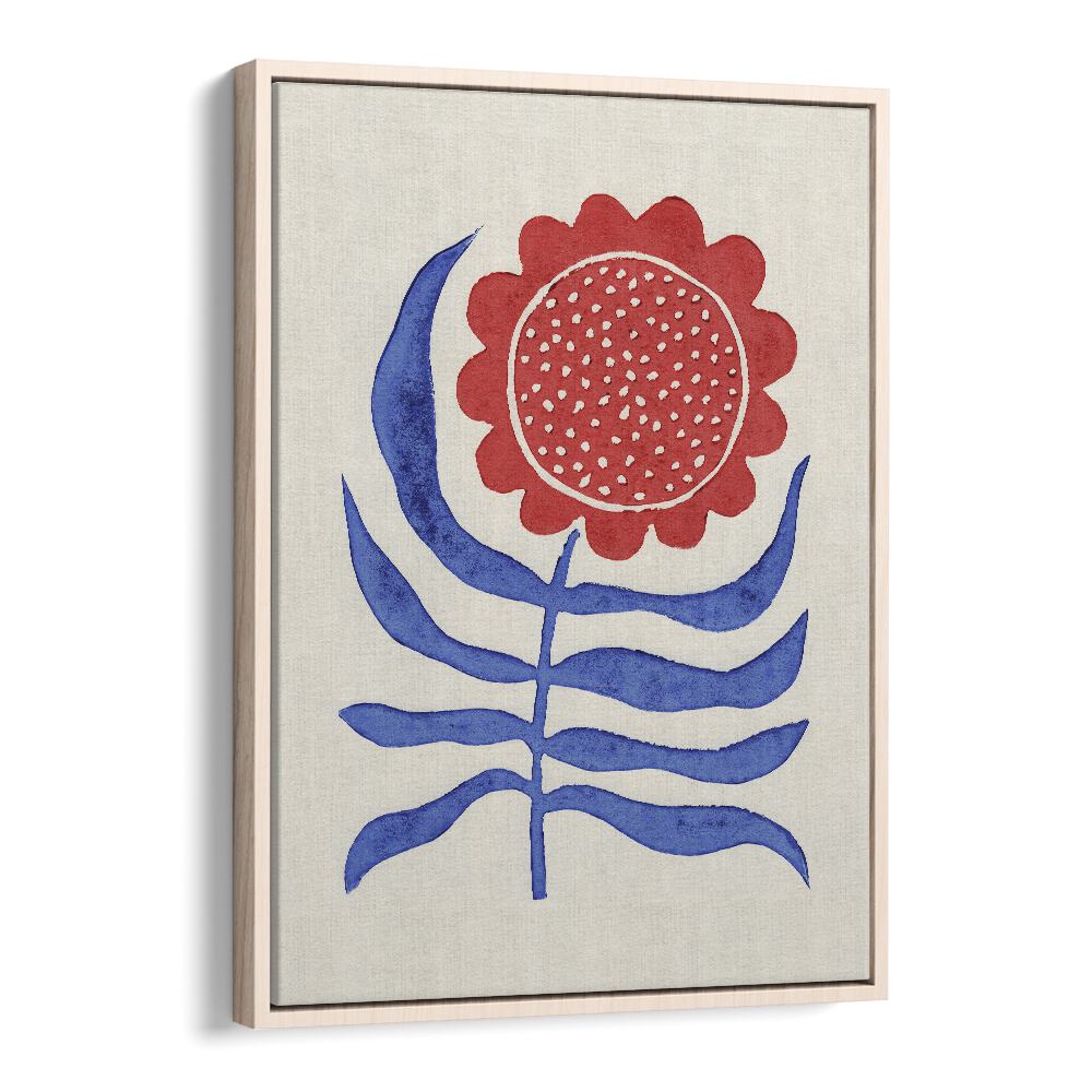 RED FLOWER LINO PRINT BY ALISA GALITSYNA BOTANICAL ART PRINTS