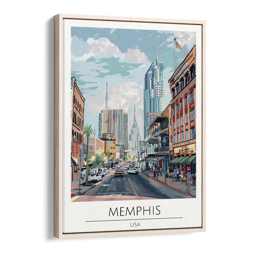 TRAVEL ART painting - MEMPHIS - USA TRAVEL ART by Asianmonk