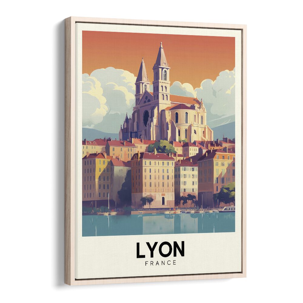 TRAVEL ART painting - LYON - FRANCE by Asianmonk