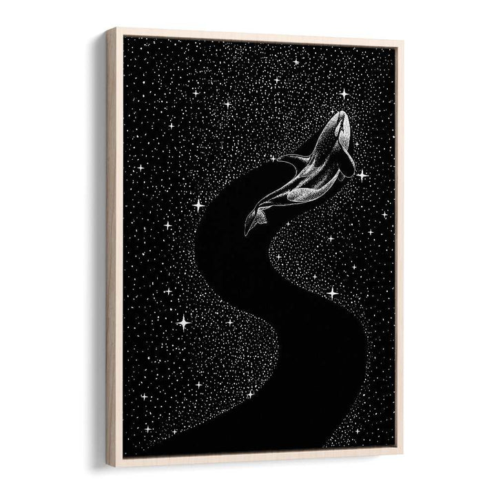 STARRY ORCA (BLACK VERSION) BY ALIRIZA ÇAKIR SURREAL PAINTINGS, SURREAL ART