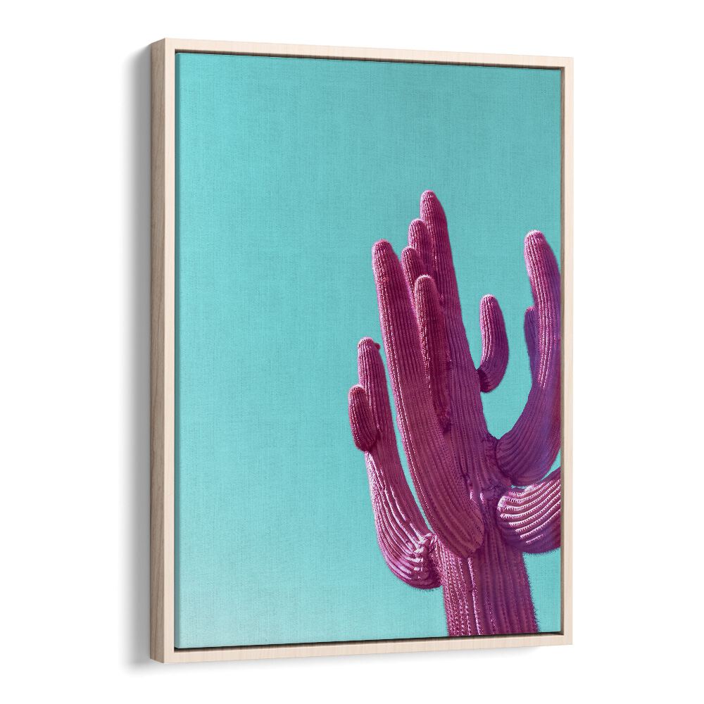 surreal painting - MAGENTA PINK SAGUARO by Asianmonk