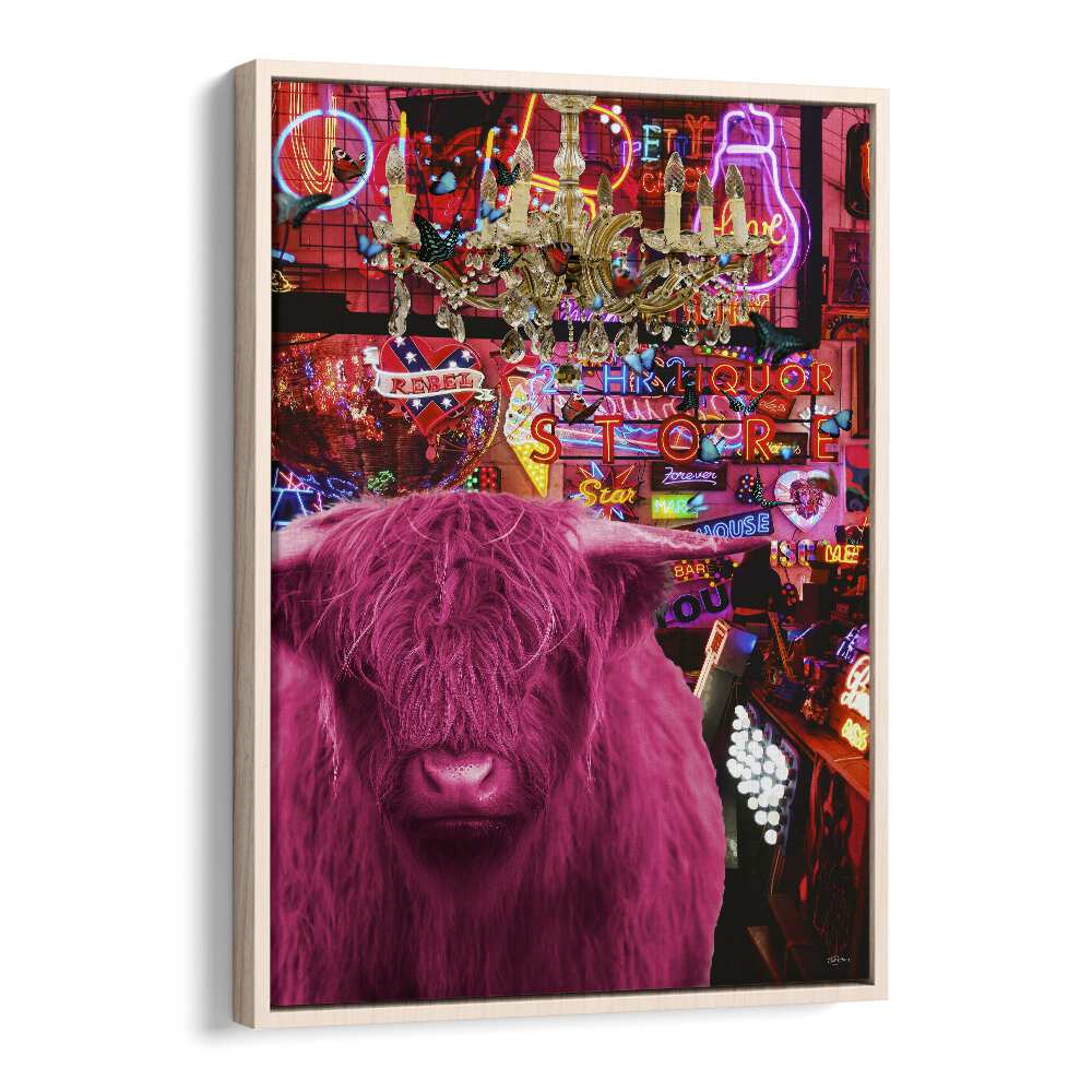 Quotes painting - PINKIE MOO COW WENT TO THE DISCO by Asianmonk