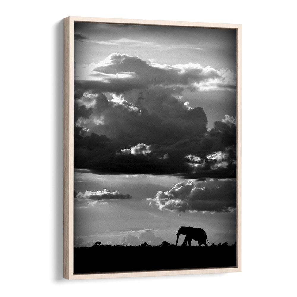 WILD PHOTO ART painting - HE WALKS UNDER AN AFRICAN SKY by Asianmonk