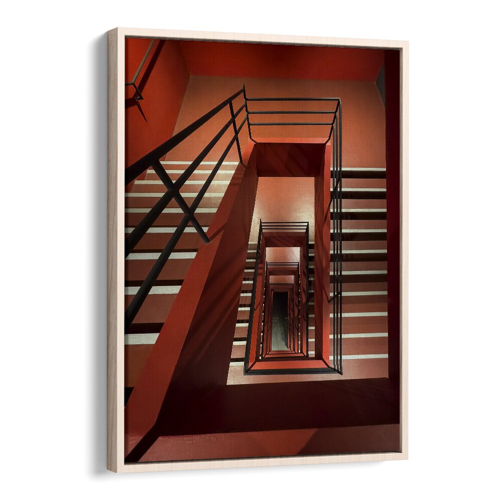 Christian Meermann painting - RED STAIRS by Asianmonk