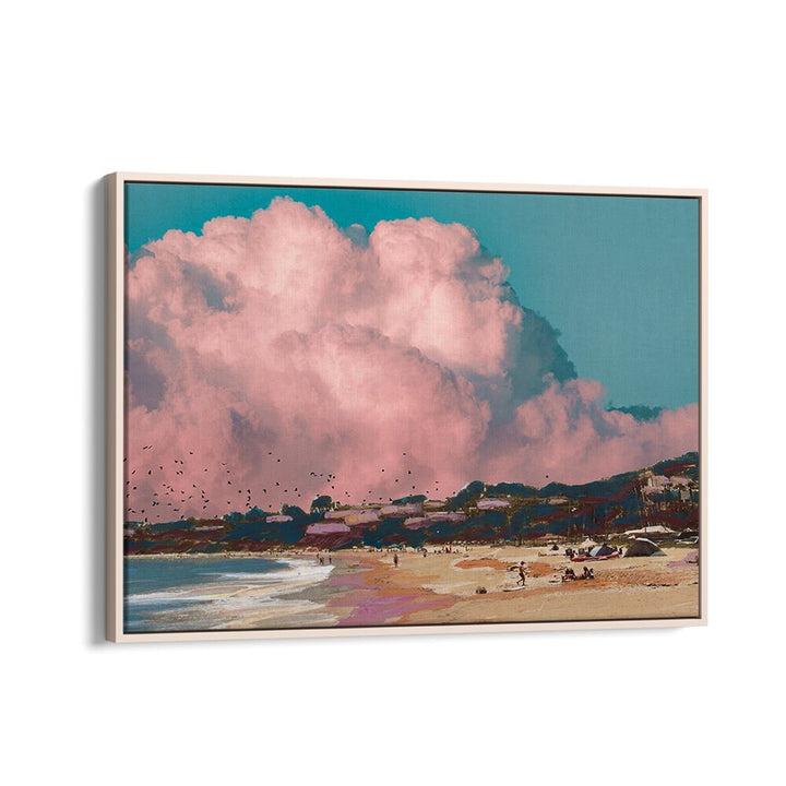 COASTAL PINKS & BLUES , BEACH PAINTINGS