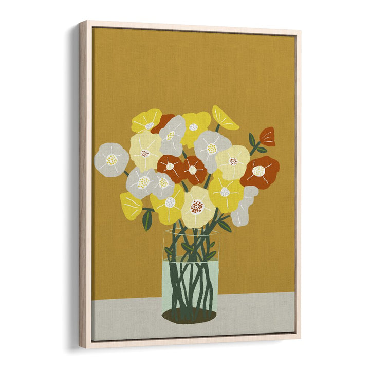 Vintage painting - VASE OF FLOWERS by Asianmonk