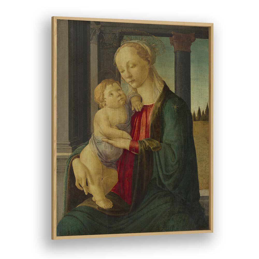 comic painting - MADONNA AND CHILD (CA. 1470) by Asianmonk