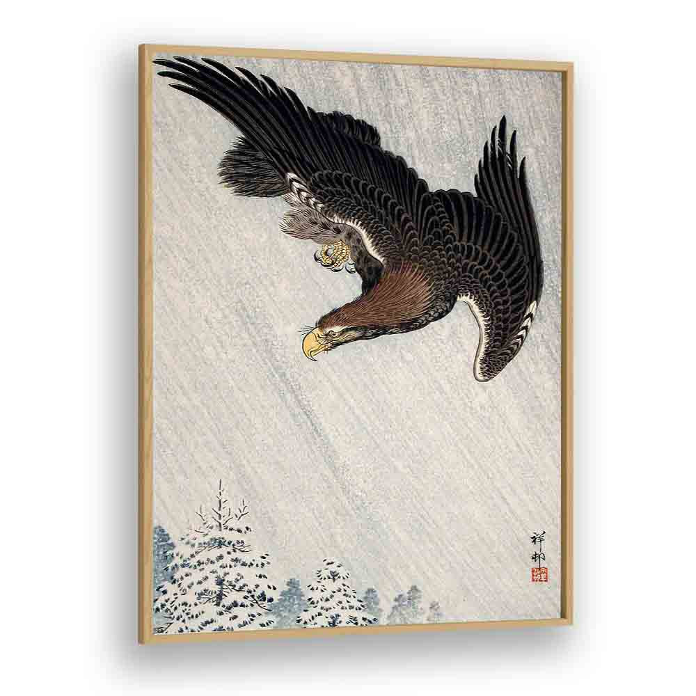 EAGLE FLYING IN SNOW (1933) BY OHARA KOSON