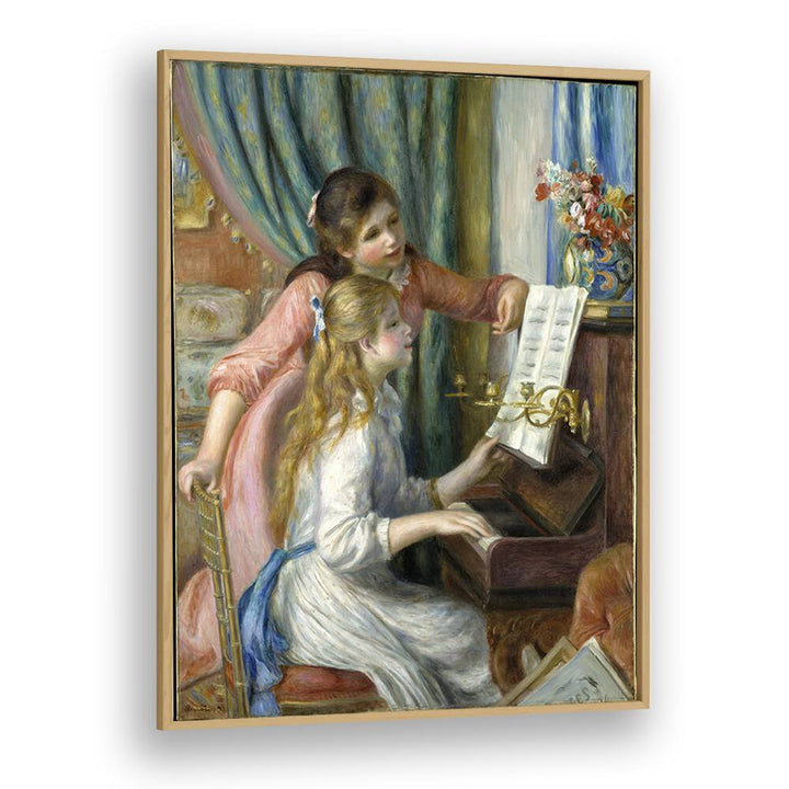 TWO YOUNG GIRLS AT THE PIANO