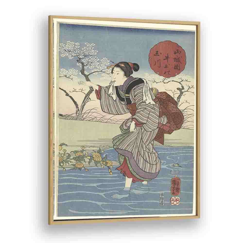 DE IDE TAMA RIVIER IN DE PROVINCIE YAMASHIRO, UTAGAWA KUNIYOSHI (CA. 1847)