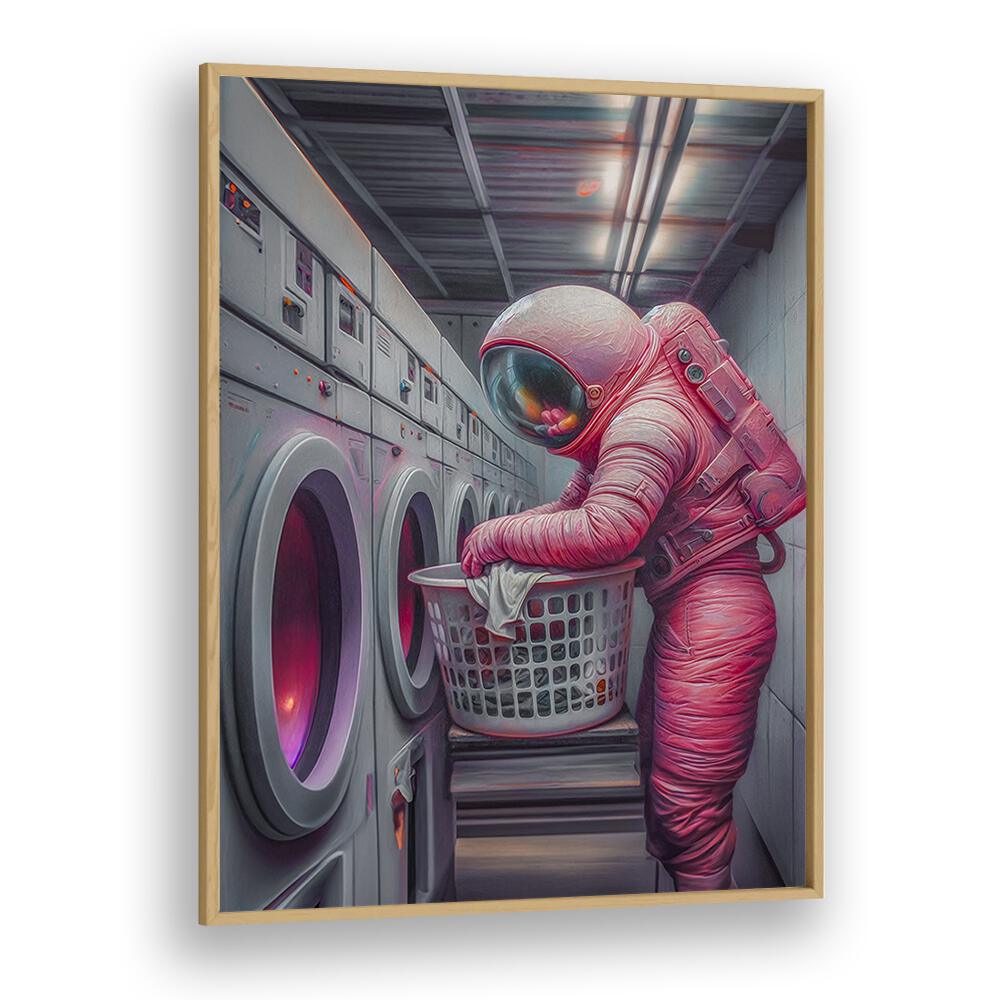 Christian Meermann painting - ASTRONAUT DOING LAUNDRY I by Asianmonk