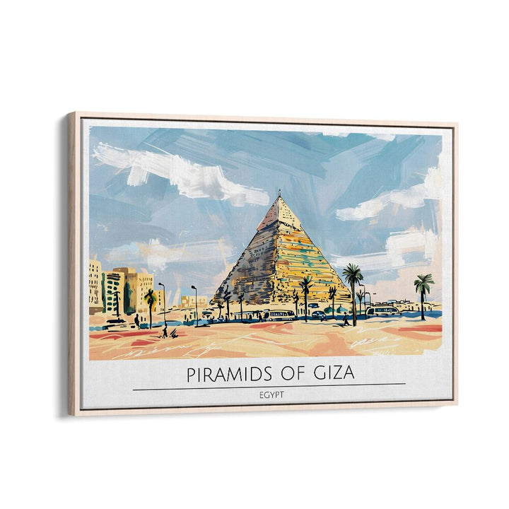 TRAVEL ART painting - PYRAMID OF GIZA - EGYPT by Asianmonk