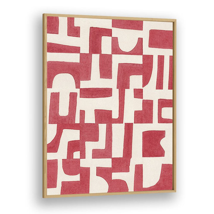 RED PUZZLE BY ALISA GALITSYNA ABSTRACT ART, ABSTRACT PAINTINGS