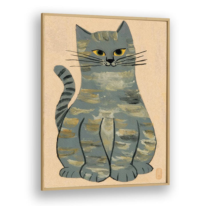 ANIMALS painting - LOUISE THE CAT by Asianmonk