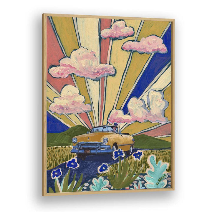 Eleanor Baker painting - WEST TEXAS VINTAGE CAR by Asianmonk