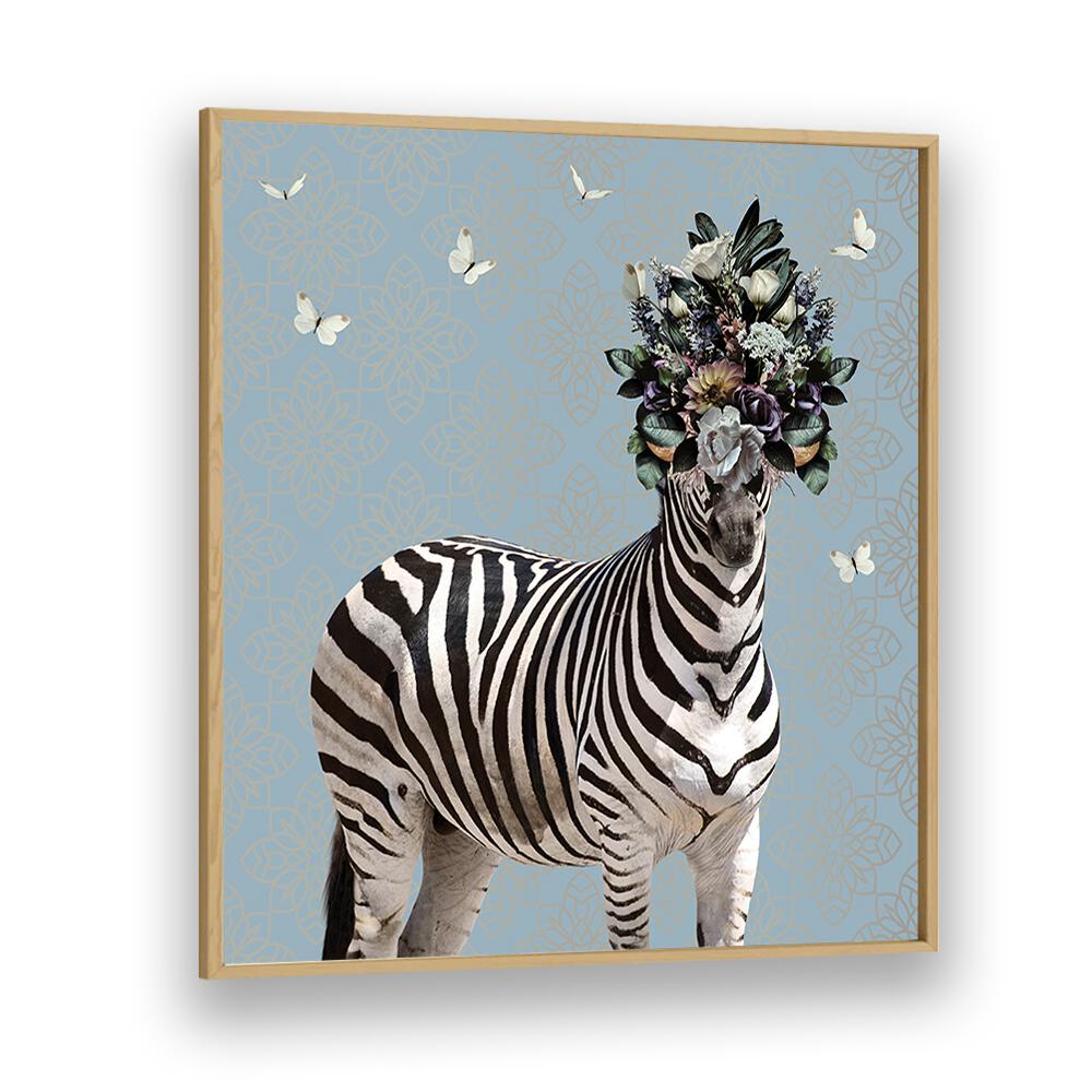 Juliya painting - SPRING FLOWER BONNET ON ZEBRA by Asianmonk