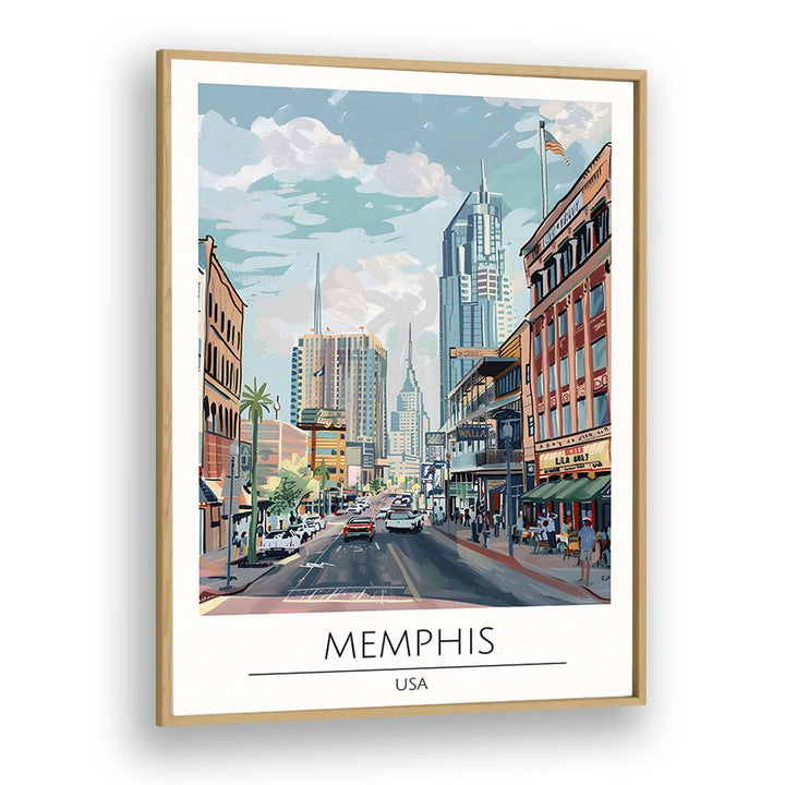 TRAVEL ART painting - MEMPHIS - USA TRAVEL ART by Asianmonk