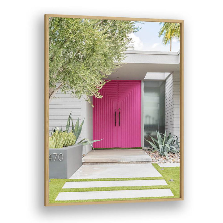 surreal painting - MAGENTA PINK DOORS by Asianmonk