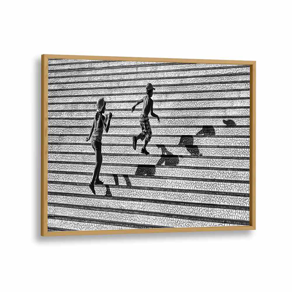 ABSTRACT painting - ON THE STAIRS BY JUAN LUIS DURAN by Asianmonk